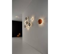 Vesoi bice 28/sp Lampada da Parete Bianco-arancio