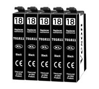 Veson 18XL Cartucce d'inchiostro Compatibili per Epson 18XL Multipack per Epson XP 322 Cartucce per XP-215 XP-205 XP-225 XP-305 XP-325 XP-422 XP-405 XP-415 XP-425 XP-315 XP-312 XP-412 XP-102,5 Nero