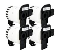 Veson - 4 rotoli bianchi DK-22212 DK22212, etichette senza fine, compatibili con rotoli di etichette per indirizzi, 62 mm x 15,24 m, per Brother P-Touch QL-500 570 600 700 710 W 720 QL-800 810 W 820