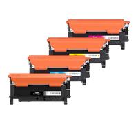 Veson 4 X CLT-407 CLT-409S compatibili con CLP-320, per toner Samsung CLT-4072S per Samsung CLP-320, CLP-321N, CLP-325W, CLP-326, CLX-3180, CLX-3185, CLX-3186(1 nero, 1 ciano, 1 magenta, 1 giallo)