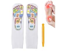 Vesone Calzini per massaggio ai piedi, calzini generici per riflessologia, Calzini per riflessologia, Digitopressione per sollievo dal corpo stanco Calzini antistress confortevoli per casa, spa,