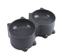 Vesone Ciotole inclinate Rialzate per Cibo per Gatti - Cat Design Ciotole per Gatti Alte Elevate,Set di Ciotole per Acqua e Cibo per Animali Domestici Ciotole per Alimenti per Gatti Ciotola