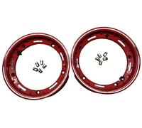 Vespa 25.4cm Tubeless Ruota Cerchi Rosso Px LML T5 Cerchio X 2 Completo