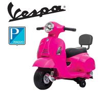 Vespa bambini Piaggio GTS bianca moto elettrica 6V bambini con poggiaschiena