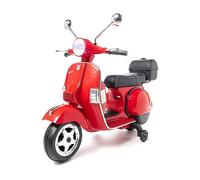 Vespa Classica PX 150 Ufficiale 12v Licenza Piaggio - Rosso - Moto elettrica per Bambini Fino a 7 Anni. Batteria 12v Portapacchi in Omaggio