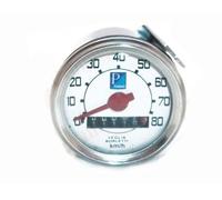 Vespa Classico Bianco Viso Vintage Tachimetro 80 Kph Speedo Aes