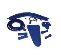 Vespa Completo Blu Colore Corpo Gomma Kit Vbb Vnb Sprint Super Sportique S2u
