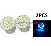 Vespa Coppia Di Blu 12 V LED-22 LED-Lampadina Di Freno Indicatori Laterali