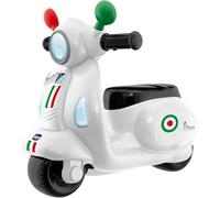 Vespa per Bambini Primavera Bianca, Moto Giocattolo Cavalcabile con Pannello ...