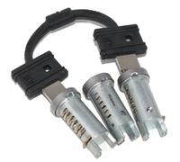 Vespa Px T5 LML Sterzo Cassetta Attrezzi & Sedile Serratura Cilindro Set 3 Con 2