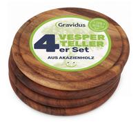 Vesperteller Tagliere Acacia Piatti Carne Con Pratico Succo di Frutta