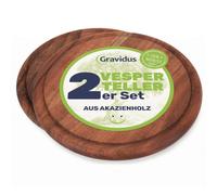 Vesperteller Tagliere Acacia Piatti Carne Con Pratico Succo di Frutta