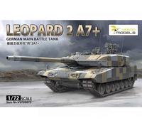 Vespid Models VS720015 - 1:72 Kit Leopardo 2 A7+ Panzer Metallo Cannone