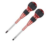 VESSEL 220-2PS-PRE Ball Grip Driver Premium, set di 2 pezzi (rosso)