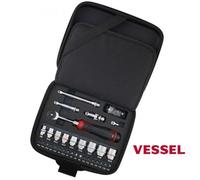 VESSEL 400ER3-1M Set Cricchetto Elettrico Slim Manico Chiave a Cricchetto USB...