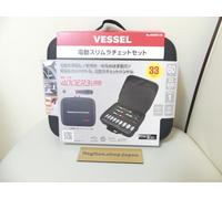 VESSEL 400ER3-1M Set di cricchetti elettrici sottili senza fili 31 punte per ...