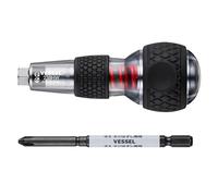 VESSEL Avvitatore a percussione con impugnatura a sfera 238HW-2 (con Hasselbit +2 x 100)