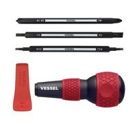 VESSEL Ball Grip Cacciavite Intercambiabile Uso Domestico 7 Tipi 220W-BC3...