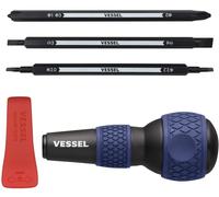 VESSEL Ball Grip Cacciavite Intercambiabile Uso Domestico 7 Tipi 220W-BC3...