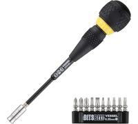 VESSEL - Cacciavite a cricchetto intercambiabile con impugnatura sferica, set da 10 pezzi Set di punte 2200MBH120K01.