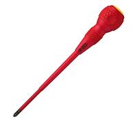 VESSEL Cacciavite BALL GRIP VDE (isolati) PZ2x150, rosso-giallo