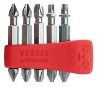 VESSEL EDEPH50K001 - Set di 5 punte Neck Torsion PH1, PH2, PH3, SQ2, T25, 50 mm