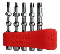 VESSEL EIBMG50K002 - Set di punte Impact Ball TORX T10, T15, T20, T25, T30, 50 mm, confezione da 5 pezzi