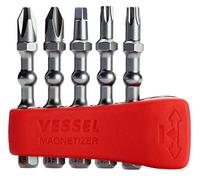 VESSEL EIBMG50K003 - Set di 5 punte Impact Ball PH2, SQ2, T20, T25, 50 mm