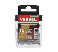 VESSEL Impact Ball Torsion Bits PH2X30 15PC (TicTac)