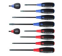 Vessel - Set di 10 cacciaviti Supercushion, Testa Piatta e a Croce, compatibili con JIS/ISO/DIN/Asme