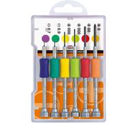 VESSEL Set di cacciaviti di precisione per microviti, set da 6 pezzi TD-56S
