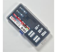 VESSEL TA20WSQ3-11PS 3/8sq Set di prese corte 9 pezzi con custodia adattatore...