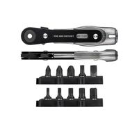 Vessel TD-25 - Mini cacciavite a cricchetto ultra sottile, tipo dritto, 10 punte incluse
