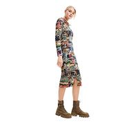 Desigual Vest_Tapestry-Lacr Dress, Marrone, L Donna