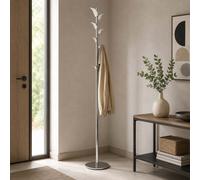 Vesta Appendiabiti da terra Simply Acciaio Inox,Plexiglass Bianco