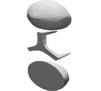 Vesta Asteroid Model with Stand - NASA Space Collection Display Piece