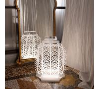 Vesta Lampada da terra ricaricabile a LED in plexiglass dal design moderno Atena