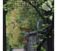 Vesta per alimentazione per uccelli appesi con accessori a gabbia per camino