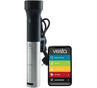 Vesta Precision Circolatore Sous Vide SV80s per Cottura a Bassa Temperatura in Casa con Alte Prestazioni | Capacità di Riscaldamento 40 l, 1200 W, include app Wi-Fi, nero