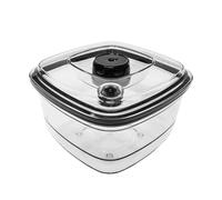 Vesta Precision Contenitore per Alimenti Sottovuoto da 1,4 litri compatibile con i Sigillatori di Precisione Vesta | Contenitore Ermetico per Microonde e Congelatore | 16,9x16,9x10,9 cm, Nero