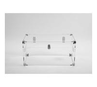 Vesta Tavolinetto baule grande in stile moderno Houdini Plexiglass Trasparente