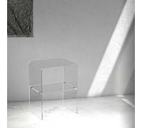 Vesta Tavolino picccolo da salotto con struttura in plexiglass dalle linee moder