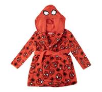 Vestaglia bambino Spiderman Marvel in morbido Coral Fleece 240 gsm accappatoio con cappuccio tasche e cintura calda soffice e Idea Regalo Supereroi