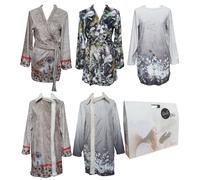 Vestaglia con bottone, Kimono Abito casa Donna STAR DUST Micropile MADE IN ITALY