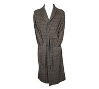 RAGNO Vestaglia uomo in cotone felpato punto milano scozzese art. U871NU - 52, Grigio