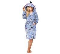 Vestaglia da donna in pile blu con cappuccio Eeyore, Blu, 12-14