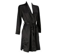 Vestaglia Kimono Fida in Raso Rigido Nero - B1245