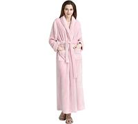 Vestaglia lunga da donna, vestaglia da donna in caldo pile, vestaglia da notte in caldo pile taglie forti accappatoio invernale caldo accappatoio da donna caldo e accogliente morbido inverno camicia