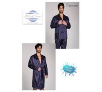 Vestaglia + pigiama uomo effetto seta 2 pezzi BOTTICELLI HOME Pietro