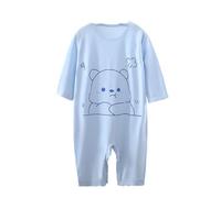 Vestaglia Sottile per Bambini di Grandi Dimensioni a Maniche Lunghe 1 4 Anni di età per Bambini Ha Vestiti Pigiami Primaverili ed Estivi Abbigliamento per l'aria condizionata Maglia 4 Anni